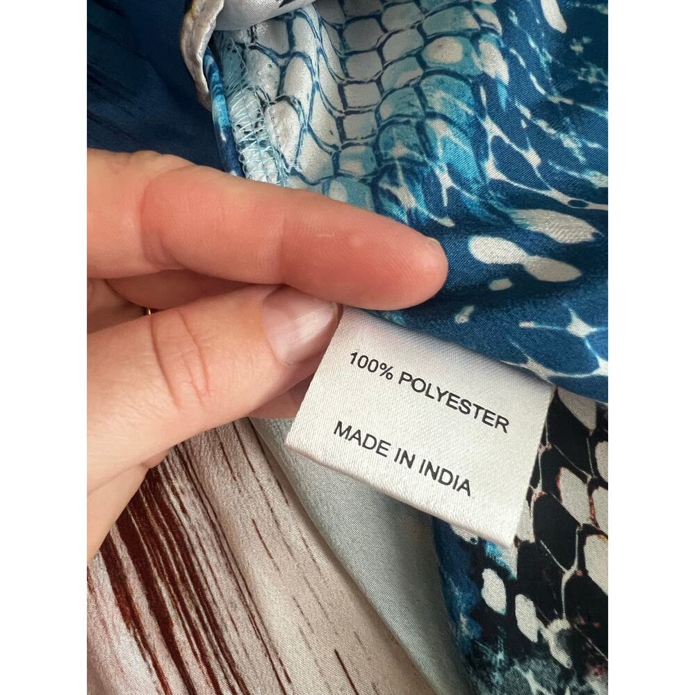True Colours by La Moda Tank V-Neck Rhinestone Maxi Dress in Exotic Design - Picture 5 of 9